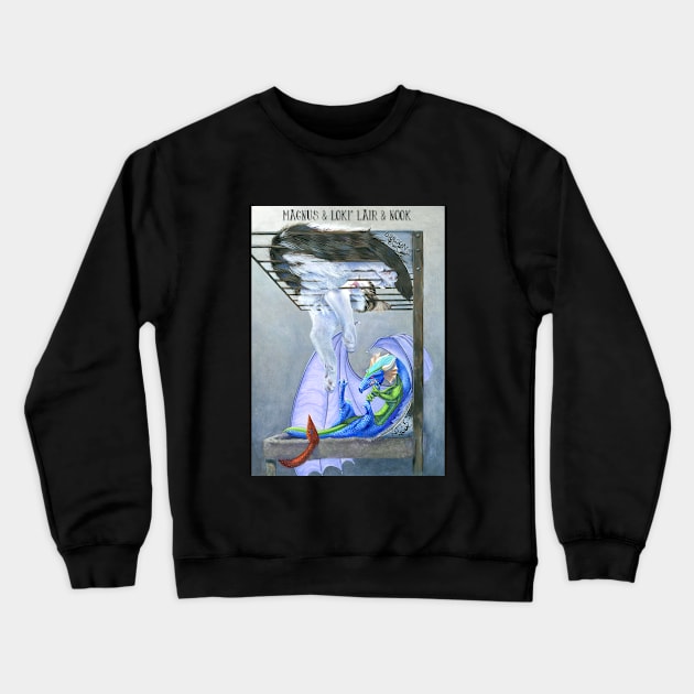 Magnus & Loki: Lair & Nook Crewneck Sweatshirt by slclemens